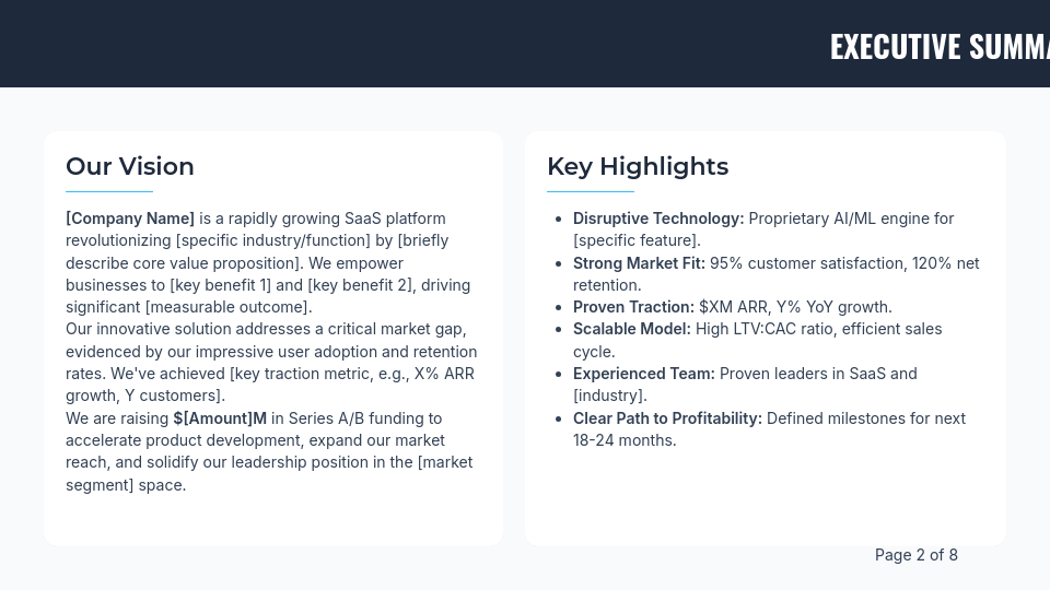 Investor Pitch: Growth-Stage SaaS